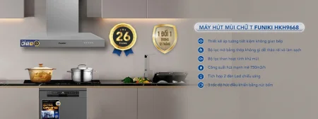 Máy Hút Mùi Áp Tường Chữ T Funiki HKH9668 4