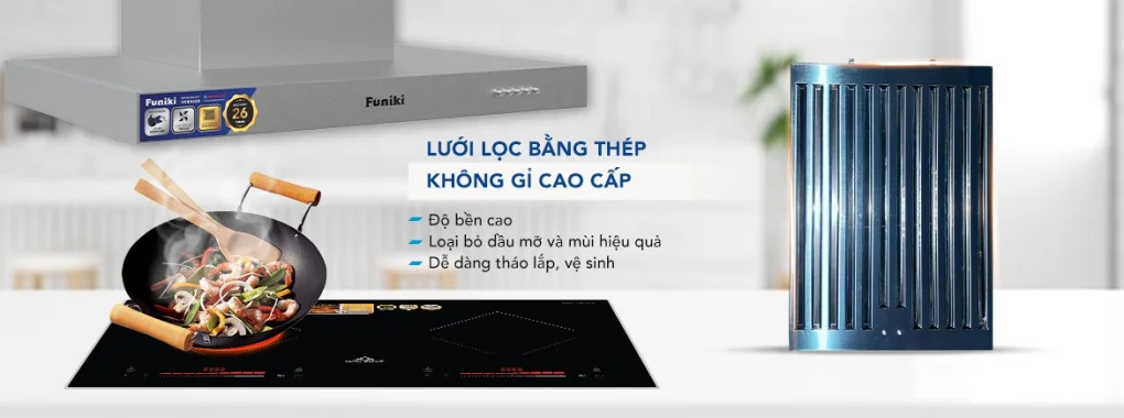 Máy Hút Mùi Áp Tường Chữ T Funiki HKH9668 7
