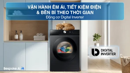 Máy Sấy Bơm Nhiệt Samsung 10 Kg DV10BB9440GBSV