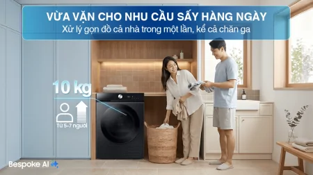 Máy Sấy Bơm Nhiệt Samsung 10 Kg DV10BB9440GBSV