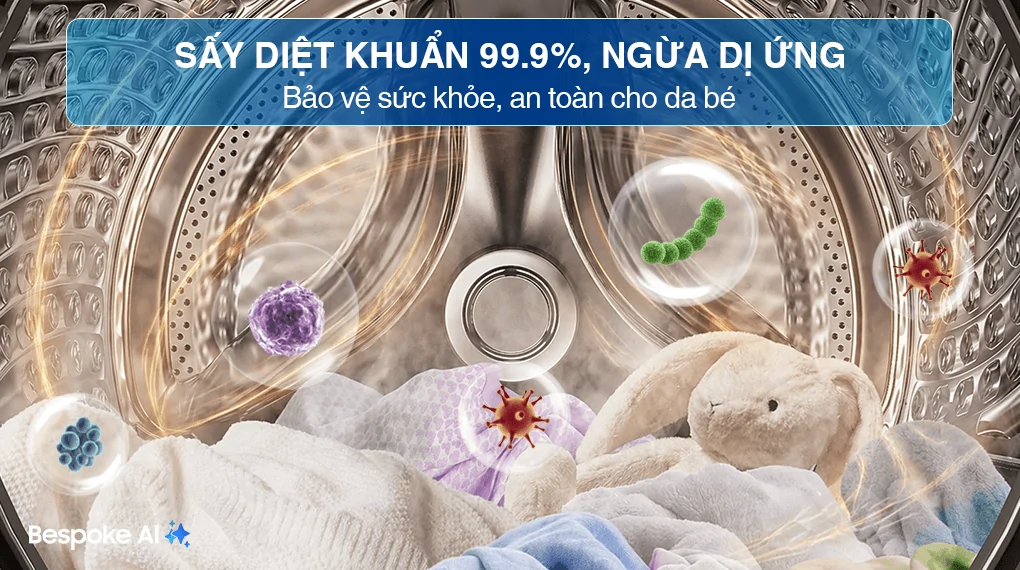 Máy Sấy Bơm Nhiệt Samsung 10 Kg DV10BB9440GBSV