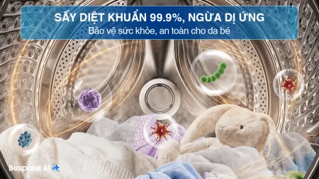 Máy Sấy Bơm Nhiệt Samsung 10 Kg DV10BB9440GBSV