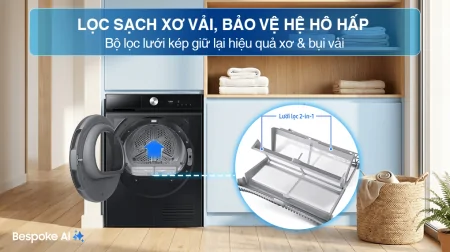 Máy Sấy Bơm Nhiệt Samsung 10 Kg DV10BB9440GBSV