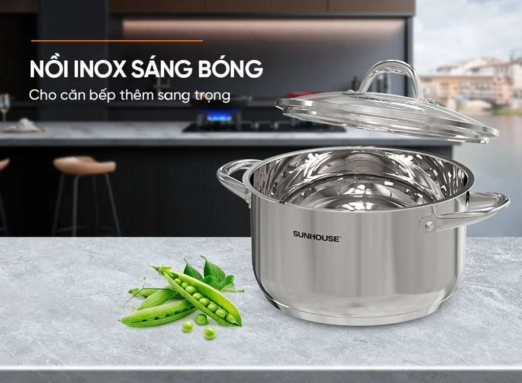 Nồi Inox 3 Đáy Sunhouse SHG301-16 3