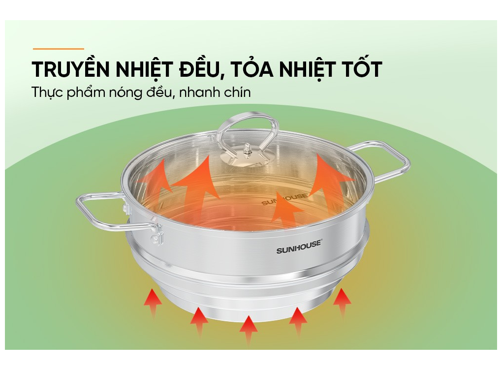 Xửng Đa Năng Inox Sunhouse Eco SHG105-24 6