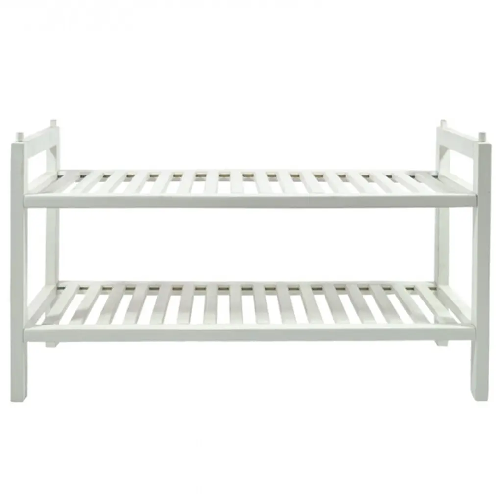 Kệ Giày Gỗ Đa Năng 2 Tầng - Trắng (MDL-002-W)