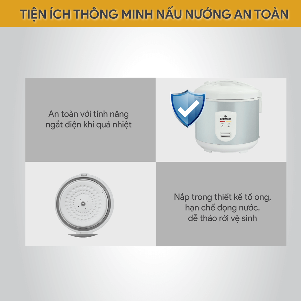 Nồi Cơm Điện Nắp Gài BlueStone RCB-5517 1.2 Lít 5