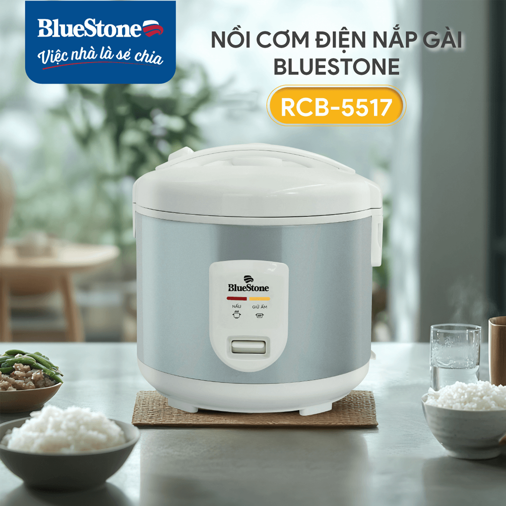 Nồi Cơm Điện Nắp Gài BlueStone RCB-5517 1.2 Lít 6