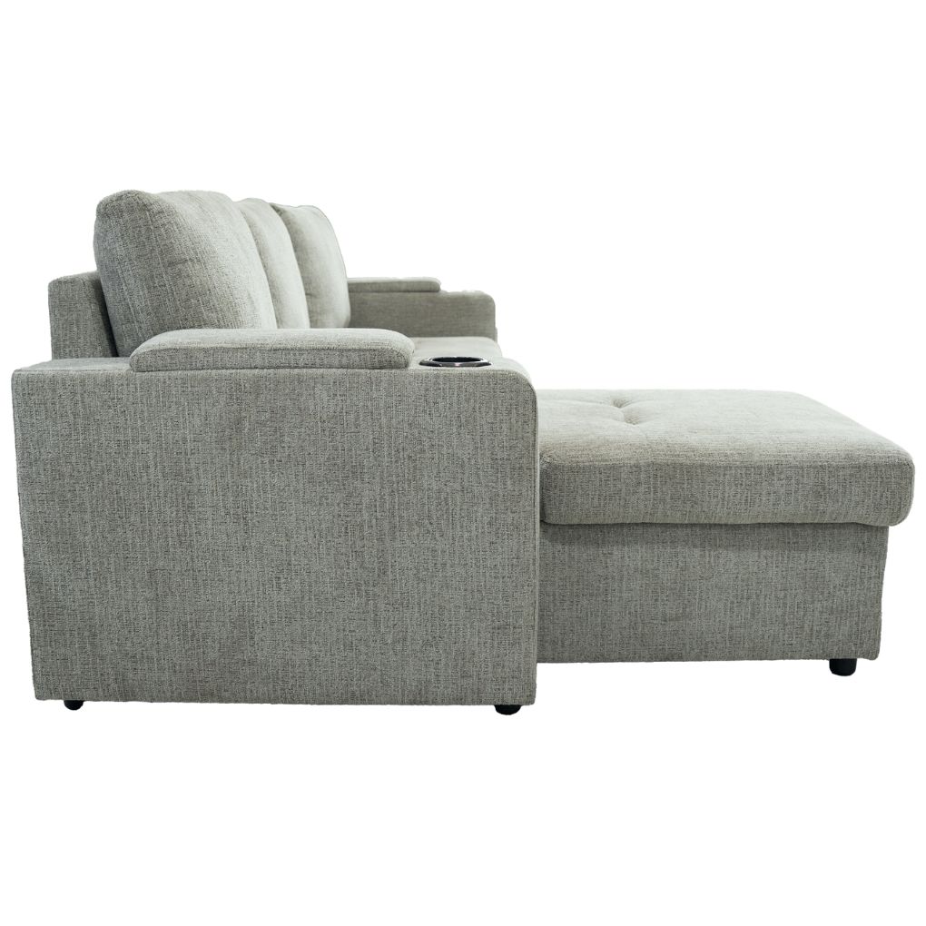 Sofa góc L (góc phải) 8604 Xám 2