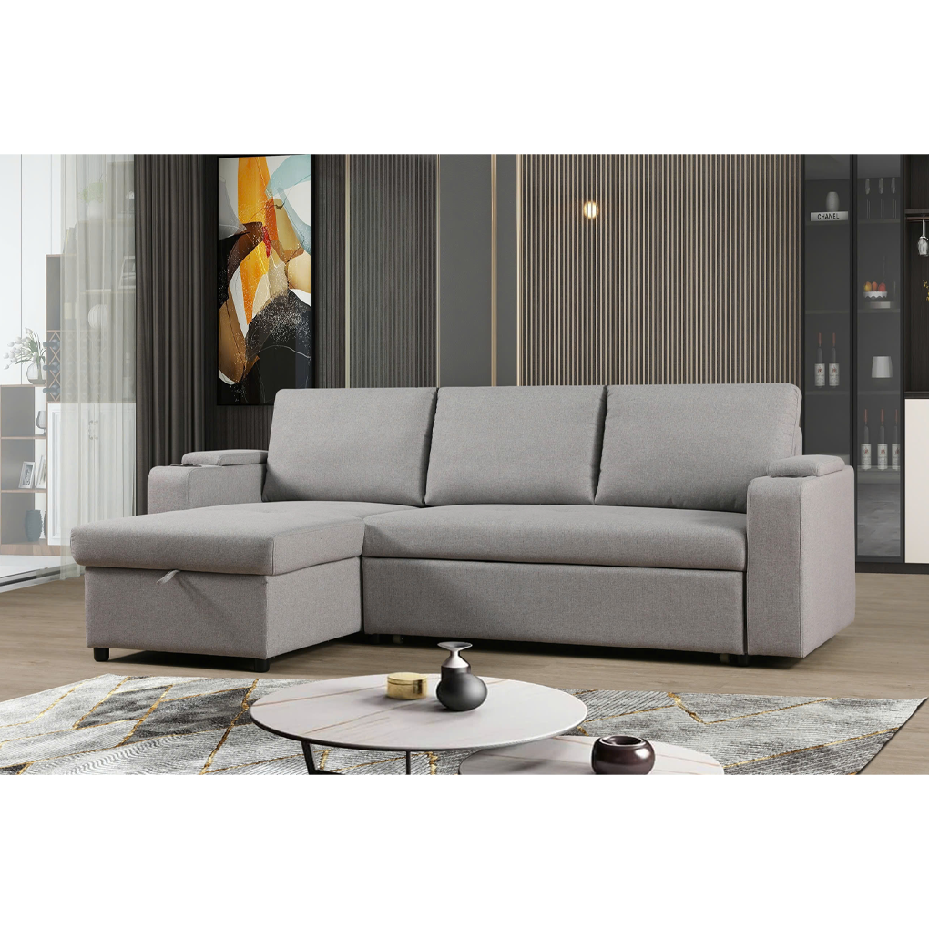 Sofa Góc L ( Góc Phải ) 8604 Xám 2
