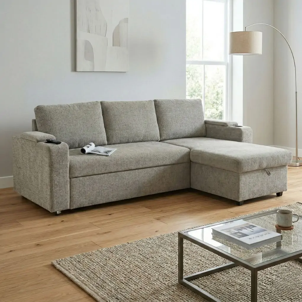 Sofa góc L (góc trái) 8604 Xám