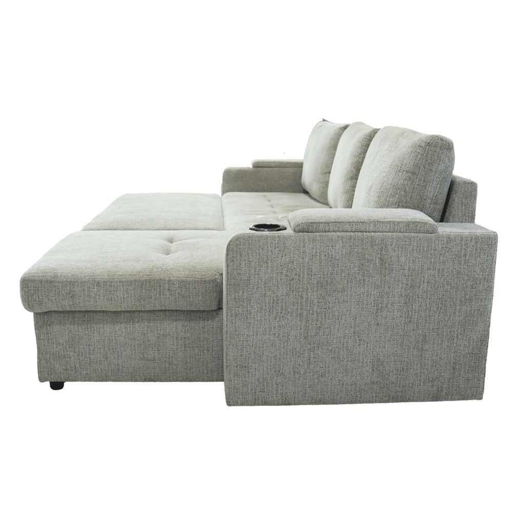 Sofa góc L (góc trái) 8604 Xám 6