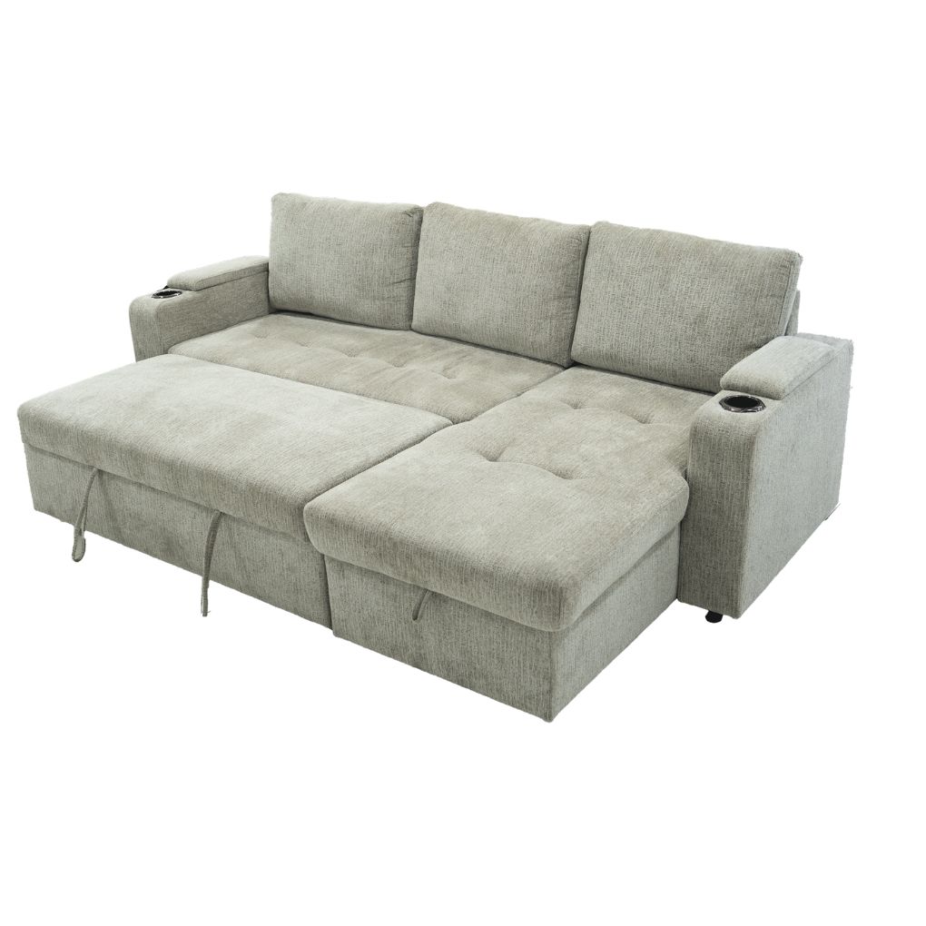 Sofa góc L (góc trái) 8604 Xám 4