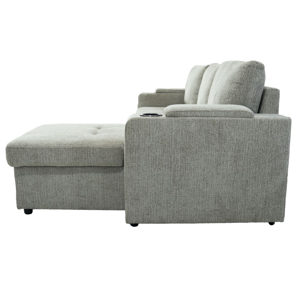 Sofa góc L (góc trái) 8604 Xám 2
