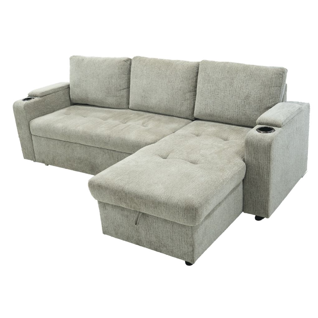Sofa góc L (góc trái) 8604 Xám 1