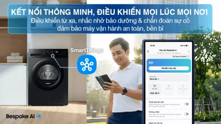 Máy Sấy Bơm Nhiệt Samsung 9 Kg DV90CGC2A0ABSV