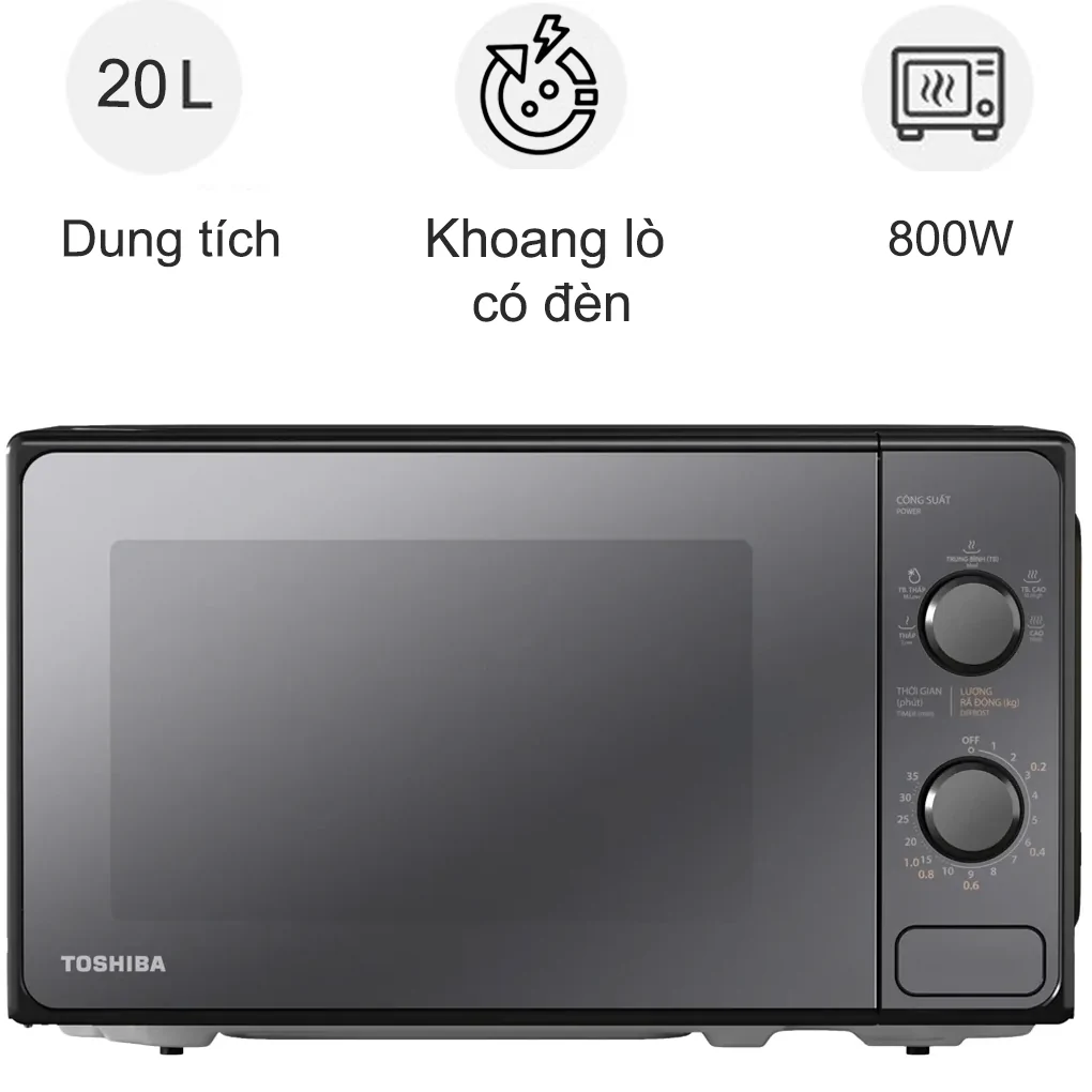 Lò Vi Sóng Toshiba MM2-MM20PE(BM)VN 20 Lít - Thái Lan