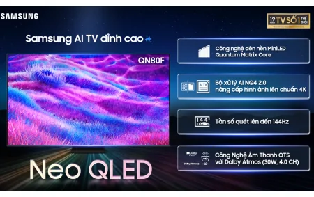 Smart AI Tivi Samsung Mini LED 4K 100 Inch QA100QN80F