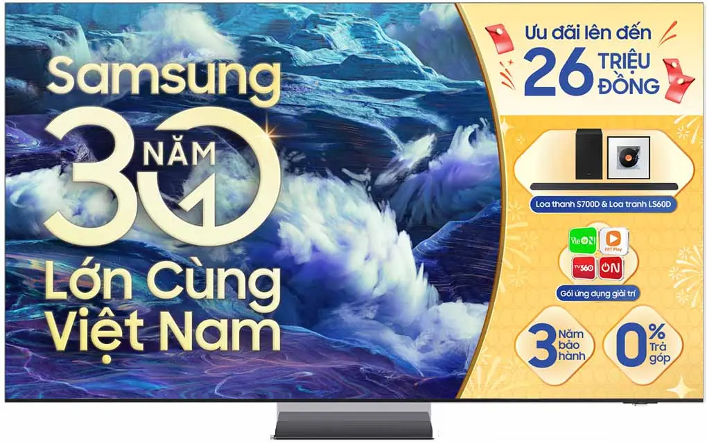 Smart AI Tivi Samsung Mini LED 8K 85 Inch QA85QN950F