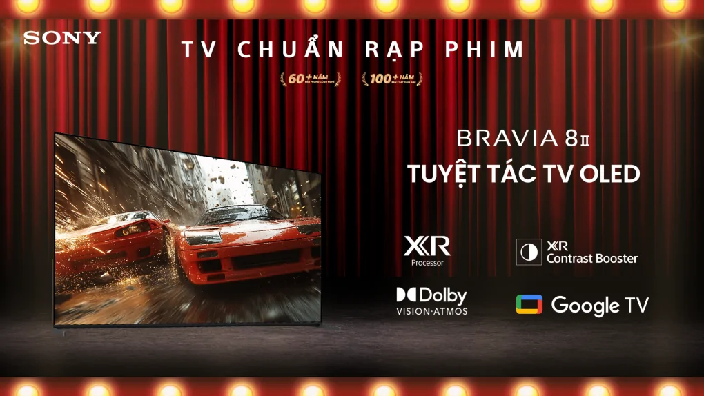 Sony Google TV OLED BRAVIA 8 II K-65XR80M2