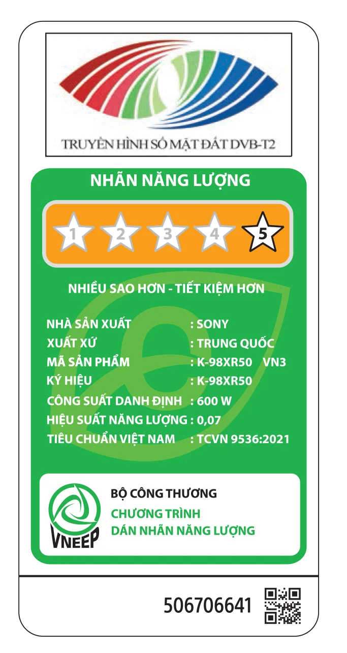 Sony Google TV Mini LED BRAVIA 5 K-98XR50 10