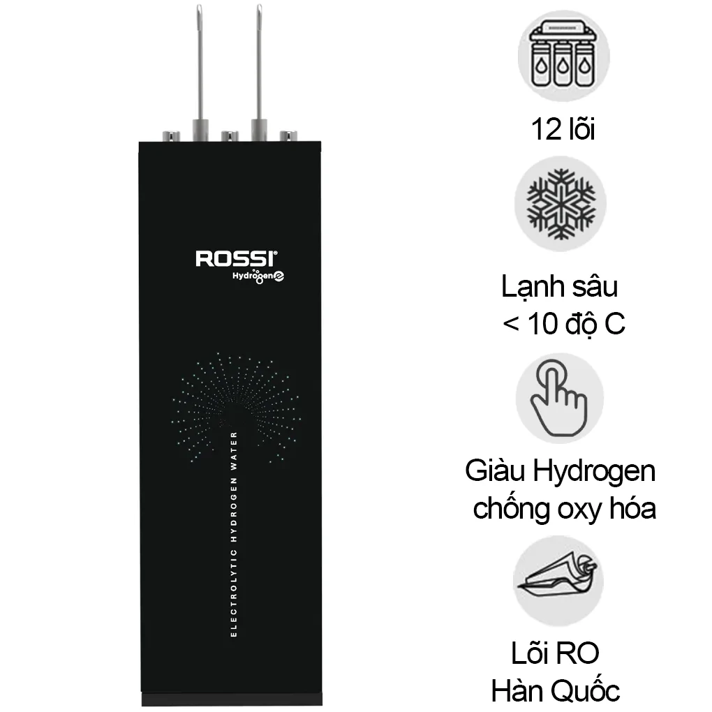Máy Lọc Nước RO Nóng Nguội Lạnh Rossi Hydrogen E TA-112HS1 - 12 Lõi