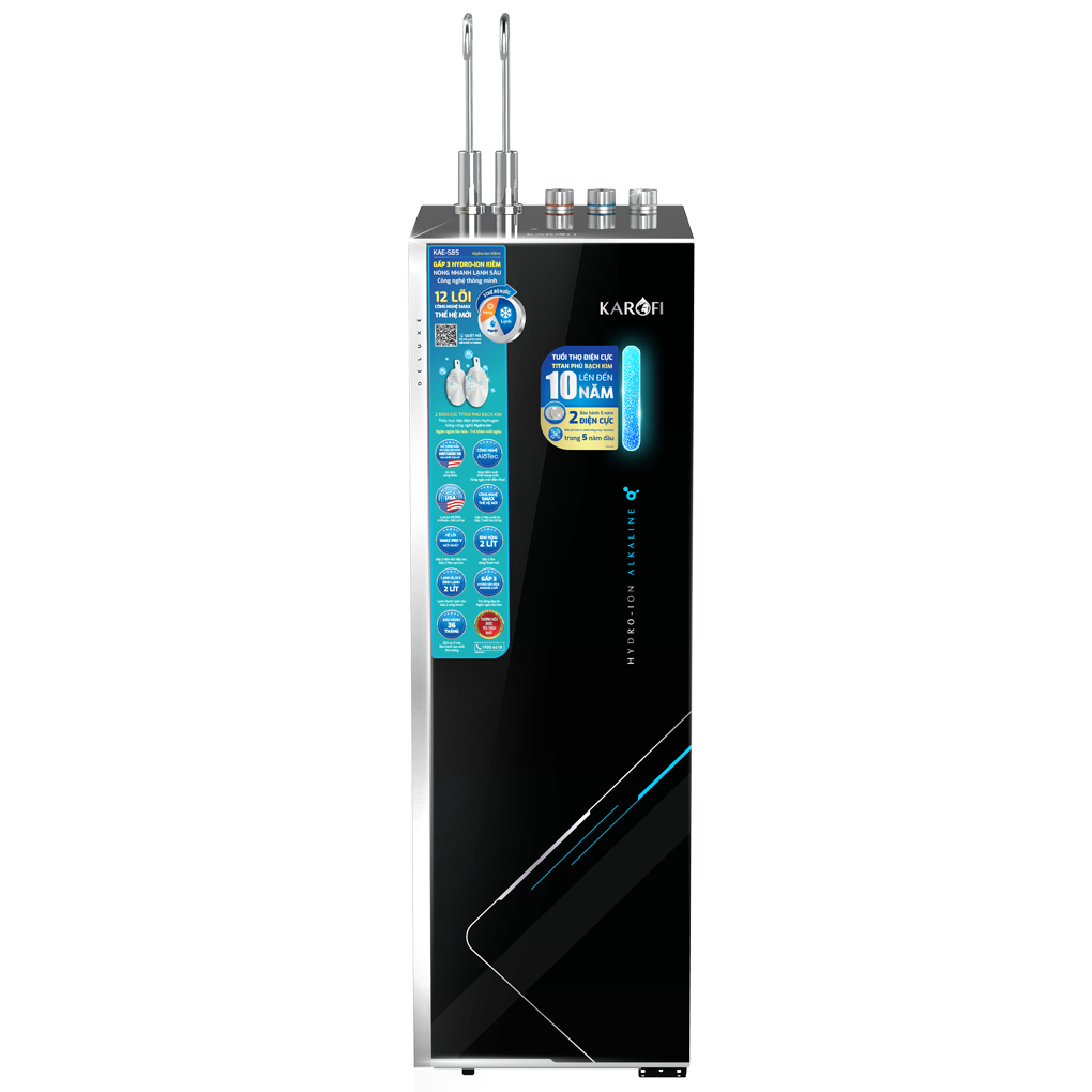 Máy Lọc Nước Hydro-ion Kiềm Nóng Lạnh Karofi KAE-S85 12 Lõi 0