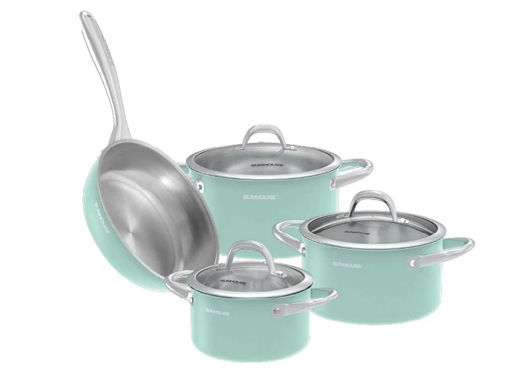 Bộ Nồi Chảo Inox 304 Đáy Liền Sunhouse Mama SHG809