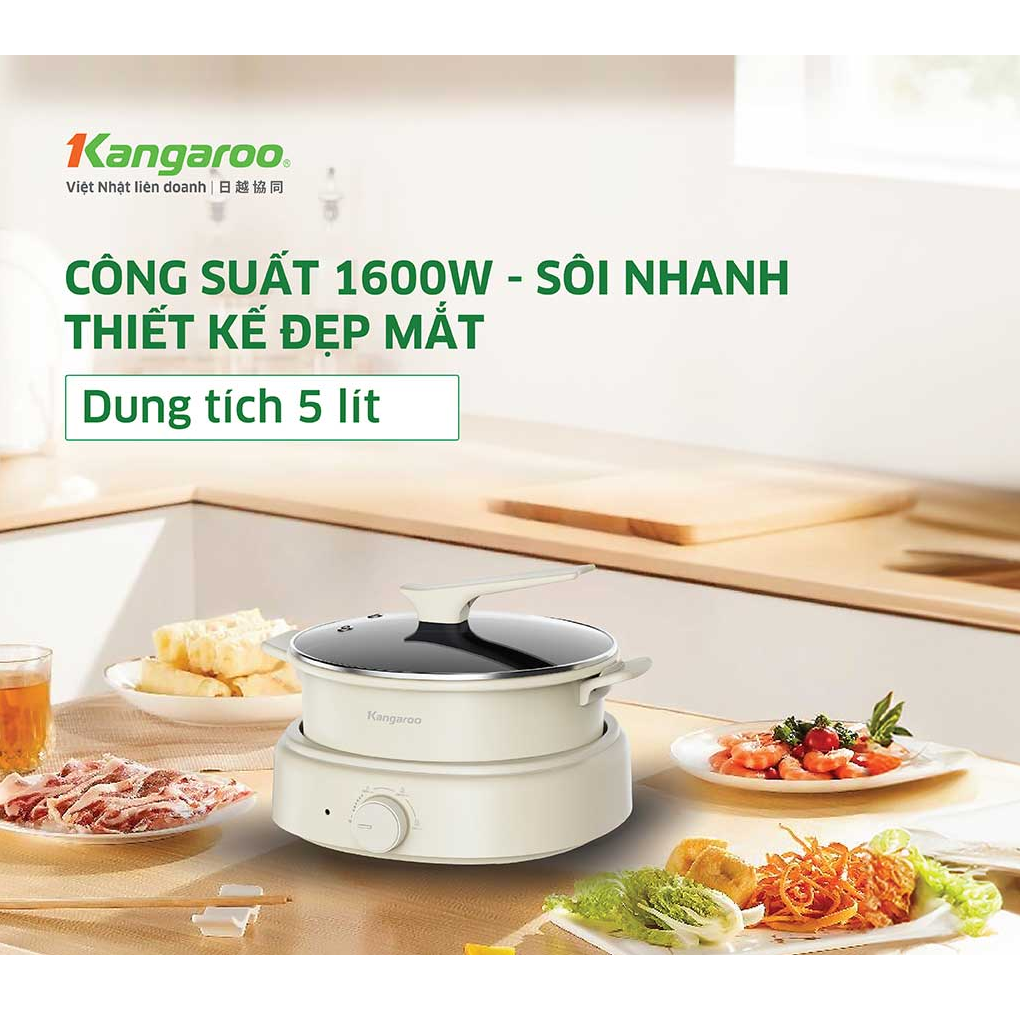 Nồi Lẩu Điện Kangaroo KGEH50N2B 4