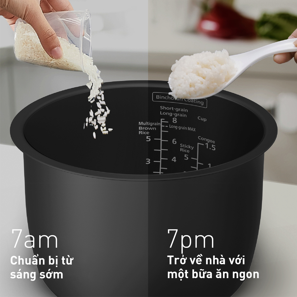 Nồi Cơm Điện Cao Tần Panasonic SR-HN151KRA 1.5 Lít 12