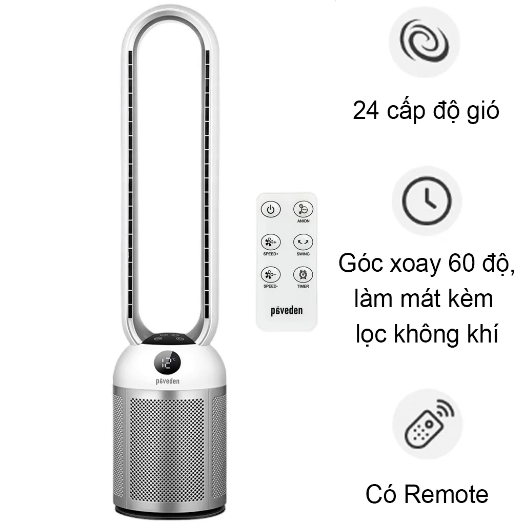 Quạt Kh&ocirc;ng C&aacute;nh PBF-307S-DC
