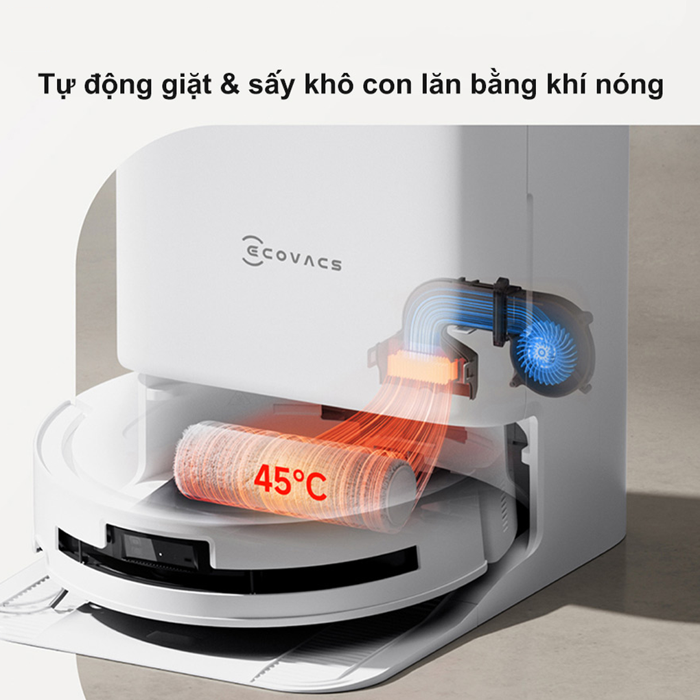 Robot Hút Bụi Lau Nhà Ecovacs Deebot T80 OMNI - Đen 20