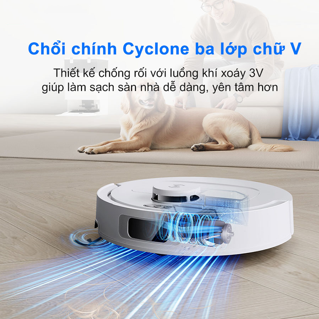 Robot Hút Bụi Lau Nhà Ecovacs Deebot T30C - Đen 8