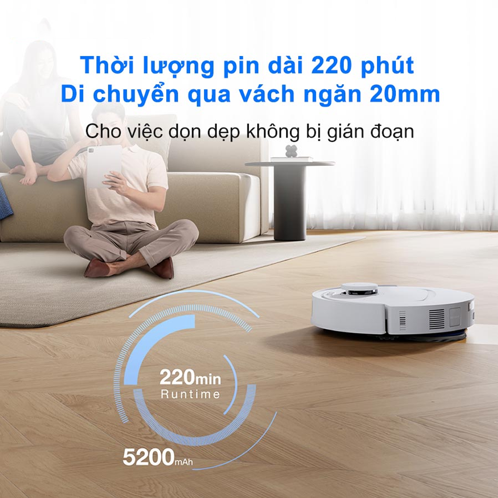 Robot Hút Bụi Lau Nhà Ecovacs Deebot T30C - Trắng 23