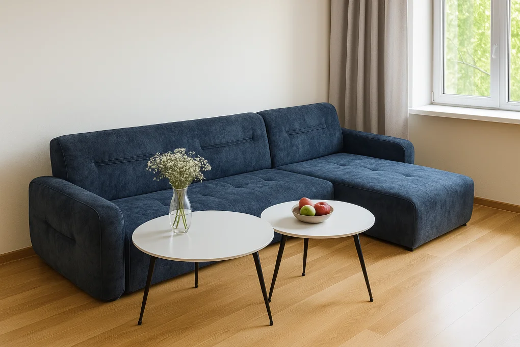 Bộ Phòng Khách Sofa L Hama 1332 Xanh