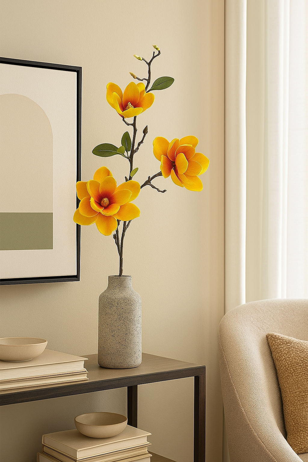 Nhánh Hoa Mộc Lan ECOFF4 Vàng