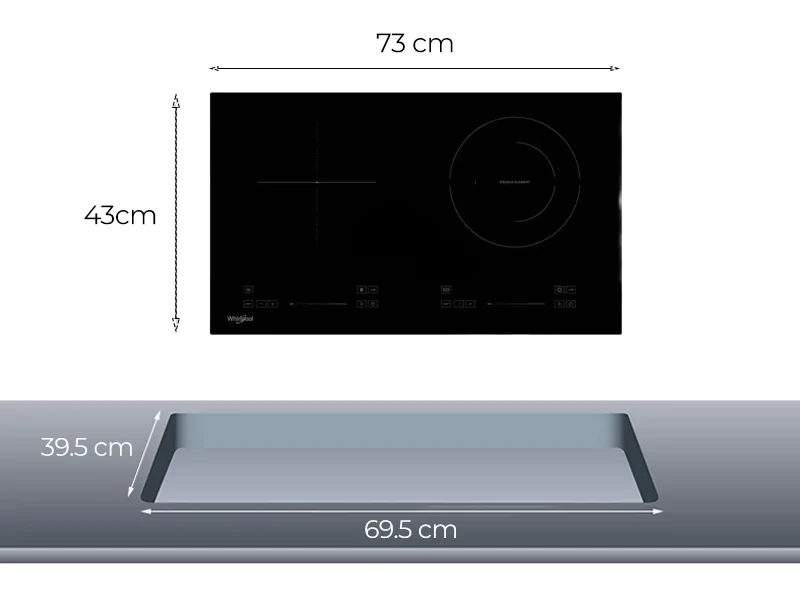 Bếp Điện Từ - Hồng Ngoại 73cm Whirlpool ACH7324/BLV 1