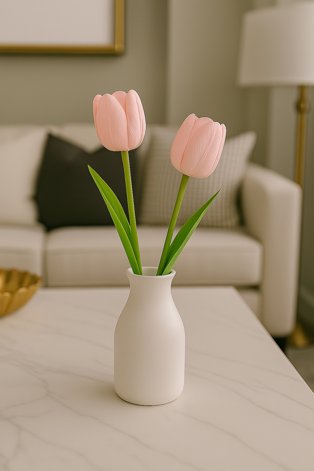 Nhánh Hoa Tulip ECOFF10 Hồng nhạt