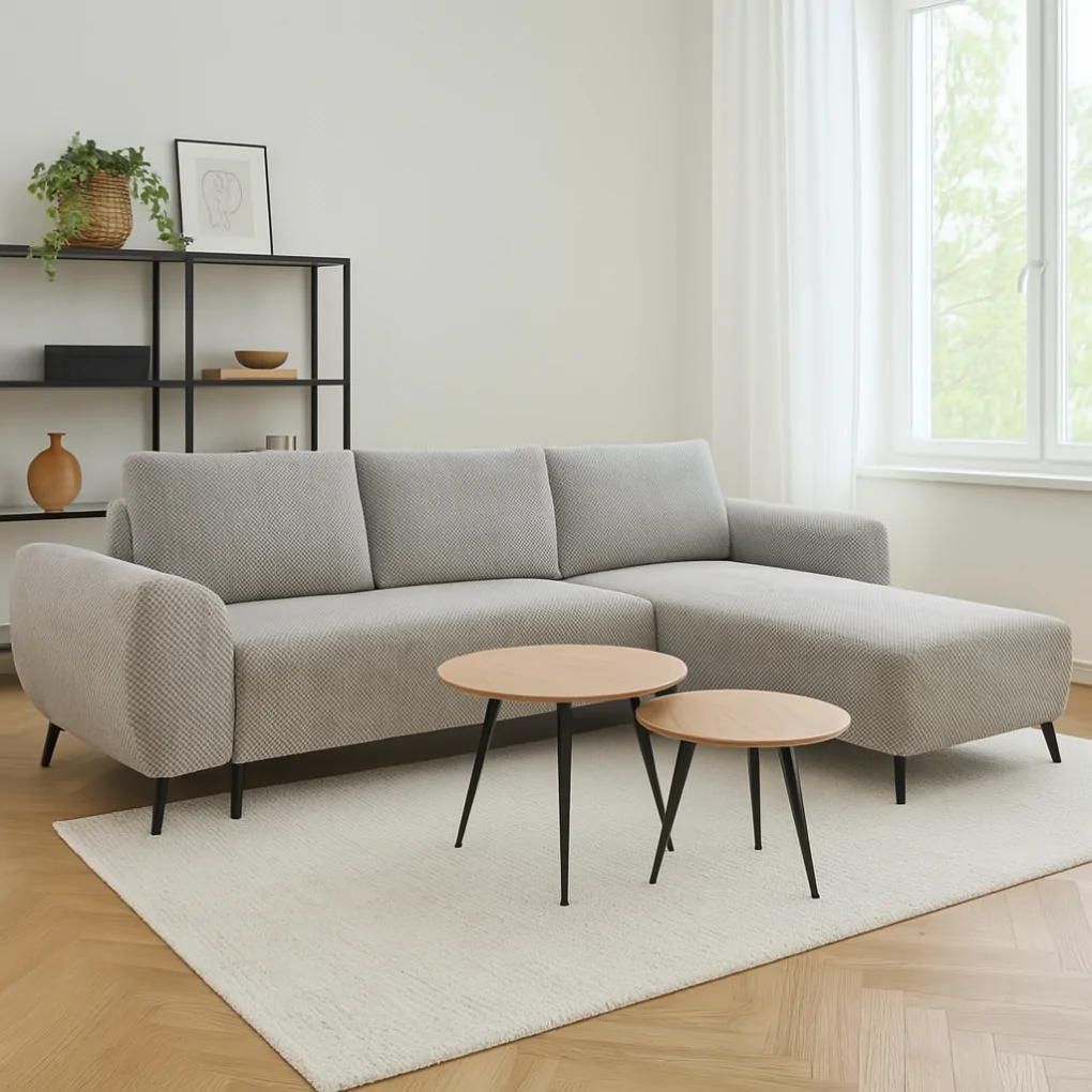 Bộ Sofa L (góc trái) Chale 1360 + Combo Bàn 291