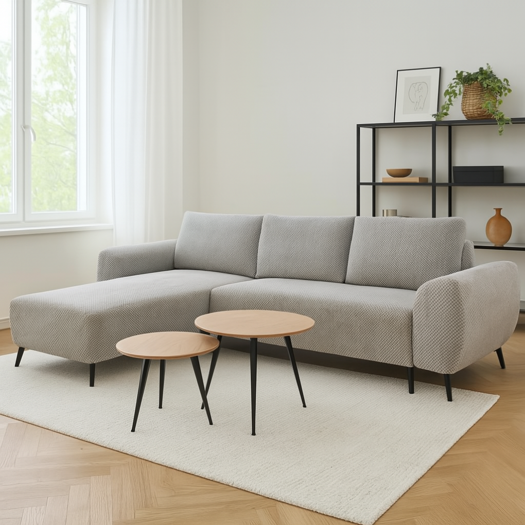 Bộ Sofa L (góc phải) Chale 1360 + Combo Bàn 291