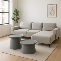 Bộ Bàn Coffee 299-4 70cm Xám + Bàn Coffee 299S-4 50cm Xám