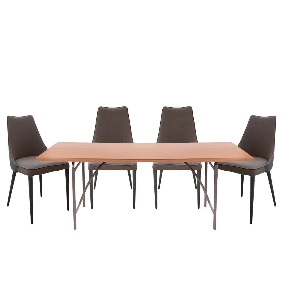 Bộ Bàn ăn Tara CP1708D-V36F-SS15 + 4 Ghế ăn CPMK113-127