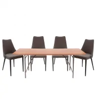 Bộ Bàn ăn Tara CP1708D-V36F-SS15 + 4 Ghế ăn CPMK113-127