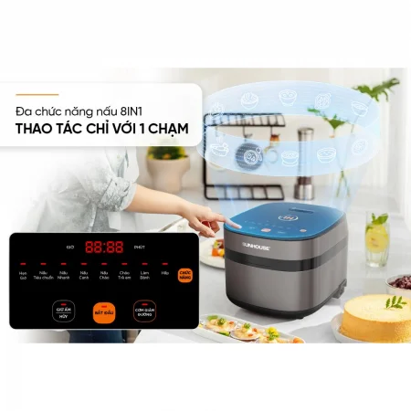 Nồi Cơm Điện Cao Tần Sunhouse SHD8826 1.5 Lít 9