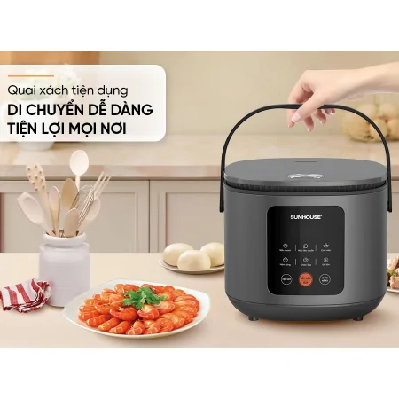 Nồi Cơm Điện Tử Sunhouse SHD8825 1.5 Lít 10