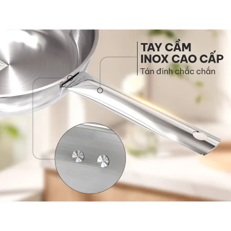 Chảo Inox Đa Lớp Sunhouse IN20M6 8
