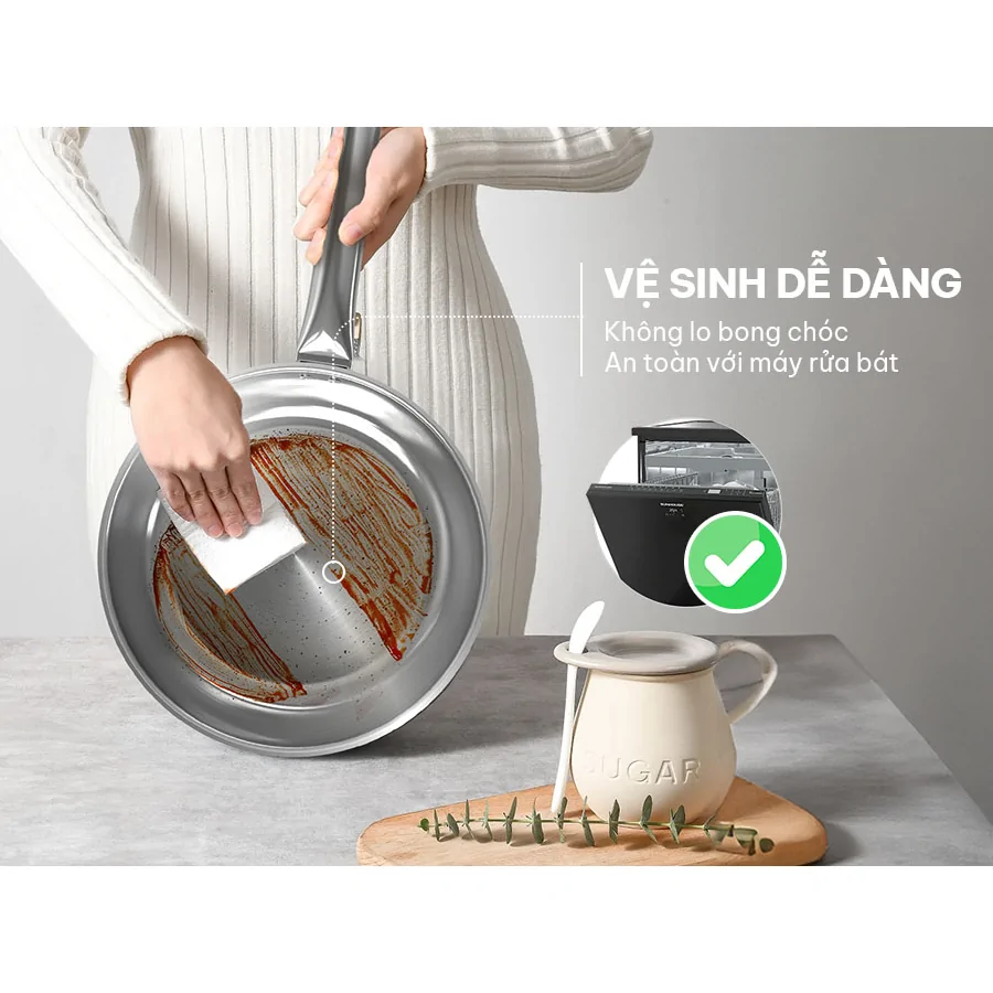 Chảo Inox Đa Lớp Sunhouse IN24M6 11