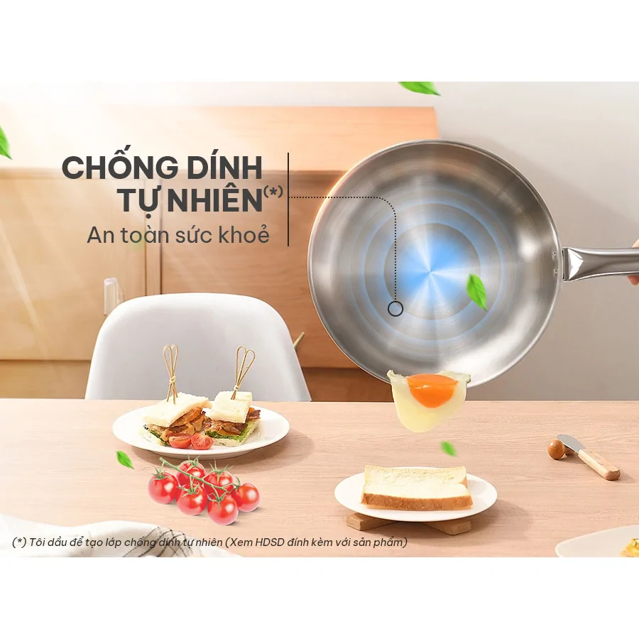 Chảo Inox Đa Lớp Sunhouse IN24M6 7