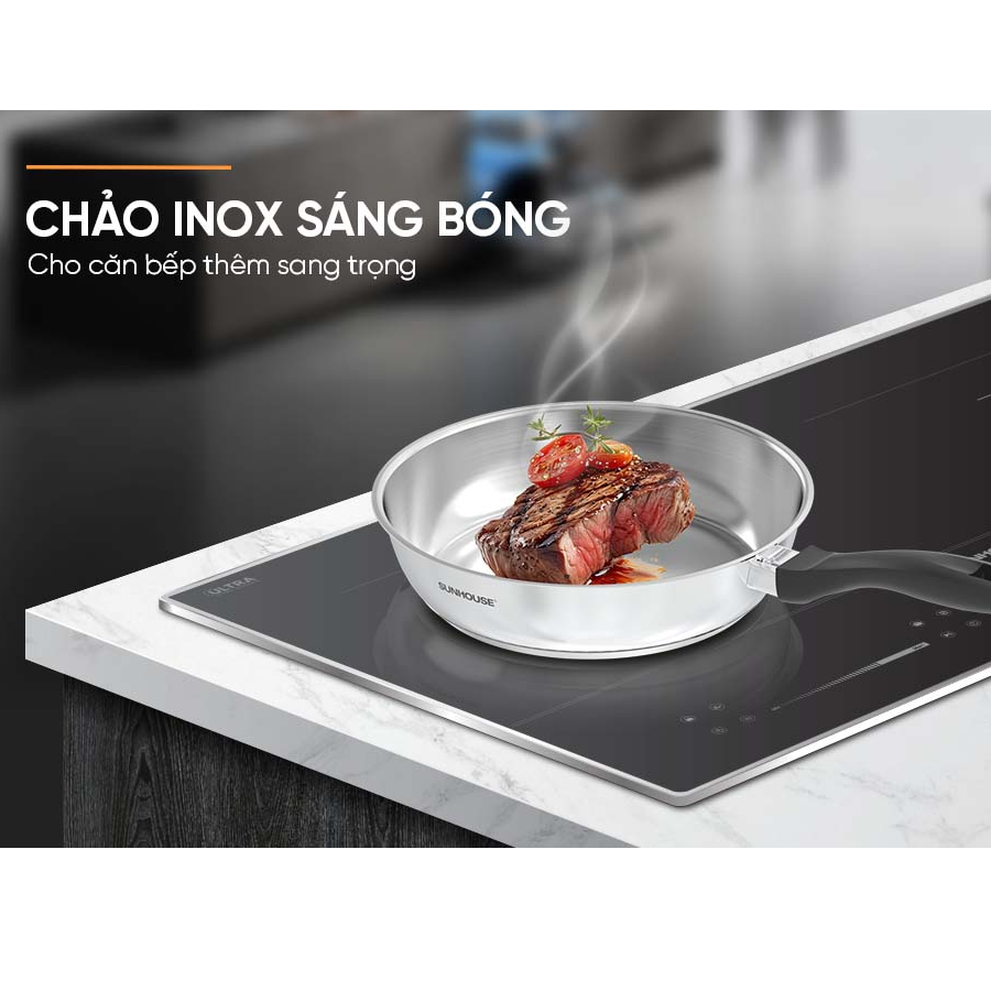 Chảo Inox Impact Sunhouse ECO IN16M3 4