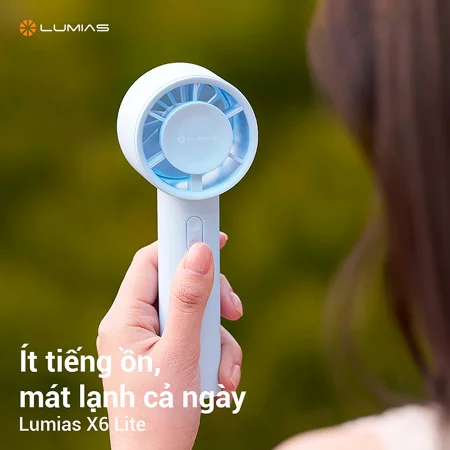 Quạt Tích Điện Lumias X6 LITE Màu Hồng 2